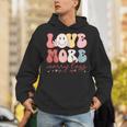 Love More Worry Less Smile Face Heart Happy Valentine's Day Unisex Hoodie