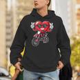 Motocross Heart Dirt Bike Valentines Day Motorcycle Boys Hoodie