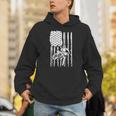 Patriotic Dirt Biking American Flag Rider Motocross Riding Unisex Hoodie