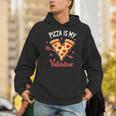 Pizza Is My Valentine Valentines Day Heart Pepperoni Lover Hoodie