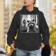 Raccoon & Bigfoot Selfie Hoodie - Fun Raccoon Theme - Unisex Apparel
