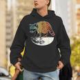 Retro Raccoon Unisex Hoodie - Vintage Moonlight Design