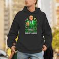 Make Saint Patrick's Day Great Again Usa Flag Trump Hoodie