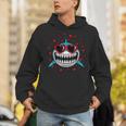 Shark Valentine Sunglasses Heart Cute Lovers Unisex Hoodie