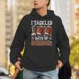 I Tackled 100 Days School Football 100Th Day Of School Boys Hoodie