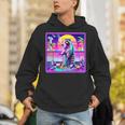 Vaporwave Raccoon Retrowave Synthwave Raccoon Meme Unisex Hoodie