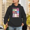 Vintage Taylor First Name Personalized Cat Birthday Party Hoodie