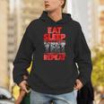 Vintage Yeet Apparel Saying Eat Sleep Repeat Hoodie