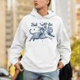 Cowgirl Riding Tiger Hell Cat Vintage Hoodie