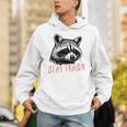 Street Cat Vintage Stay Trashy Raccoon Hoodie