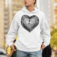 Outdoor Nature Lover Tree Ring Heart Earth Day Unisex Hoodie