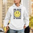 Retro 100 Days Of School Smile Face 100Th Day Of School Hoodie