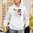 Snowman Mom Candy Cane Red Plaid Christmas Unisex Hoodie