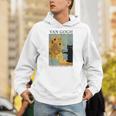 Van Gogh Black Cat With Sunflowers Cat Hoodie