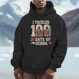 100 Days Of School Boys 100Th Day Of School Football Hoodie