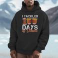 100Th Day Of School Boys Football I Tackled 100 Days School Hoodie