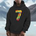 7 Year Old Blocks Building Master Builder 7Th Birthday Hoodie