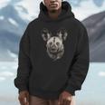 African Wild Dog Portrait Wildlife Safari Theme Unisex Hoodie
