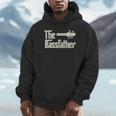 The Bassfather Distressed Bass Player Dad Fathers Day Hoodie