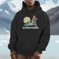 Colorado Banjo Bear Retro Style Mountains Sketch Unisex Hoodie