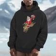 Cowboy Santa Xmas Reindeer Rodeo Christmas In Texas Unisex Hoodie