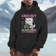 Crochet Because Murder Is Wrong Cat Knits Unisex Hoodie