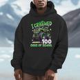 I Crushed 100 Days Of School Truck 100Th Day Of School Boys Hoodie