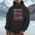 Crystal Name Personalized Crystal First Name Hoodie