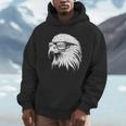 Eagles Face With Sunglasses Vintage Eagle Eyes Bird Lover Hoodie