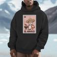 El Abuelo Grilling Grandpa Mexican Bingo Card Hoodie