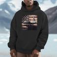 F22 Raptor Jet Fighter Vintage Color Distressed Us Flag Hoodie