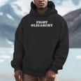 Fight Oligarchy Stand Against Corporate Greed Activist Hoodie