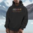 Freadom Definition Freadom Reading I Read Banned Books Tee Unisex Hoodie