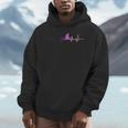 Genderfluid Shark Fin Heartbeat Queer Pride Flag Shark Lover Unisex Hoodie