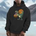 Halloween Dinosaur Pumpkin ScaryRex Boy Kid Dino Unisex Hoodie