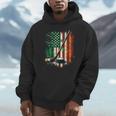 Irish Usa Flag Leprechaun Lucky Hockey St Patrick's Day Hoodie
