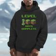 Level 100 Days Complete Gaming Pixel 100Th Days Of School Hoodie