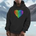 LGBTQ Pride I Love You Hand Sign Rainbow Heart ASL Ally Unisex Hoodie