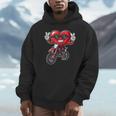 Motocross Heart Dirt Bike Valentines Day Motorcycle Boys Hoodie