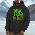Peas On Earth Pea Lover Pun International Day Of Peace Unisex Hoodie