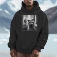 Raccoon & Bigfoot Selfie Hoodie - Fun Raccoon Theme - Unisex Apparel