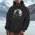 Raccoon Guitarist Unisex Hoodie | Whimsical Moonlit Design