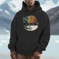 Retro Raccoon Unisex Hoodie - Vintage Moonlight Design
