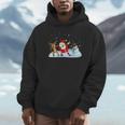 Santa Claus Reindeer Snowman Dabbing Xmas Christmas Unisex Hoodie
