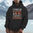 I Tackled 100 Days School Football 100Th Day Of School Boys Hoodie