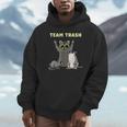 Team Trash Opossum Raccoon Rat Animals Garbage Gang Short Sleeve Unisex Hoodie