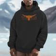 Texas State Orange Graphic Proud Texans Distressed Hoodie