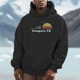 Vintage Freeport Texas Home Souvenir Print Unisex Hoodie
