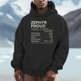 Zephyr Texas Proud Nutrition Facts Unisex Hoodie