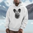 African Painted Dog Close-Up For Wild Dog Fans Unisex Hoodie